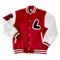 Red Long Lost Varsity Jacket